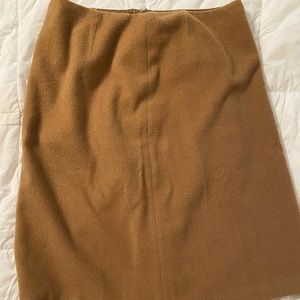 Brook Brothers, Camel Wool Skirt, tear in the lining but could be an easy fix.